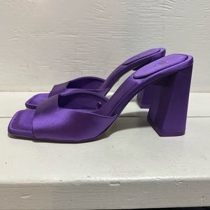 Satin Zara High Heel Mules
